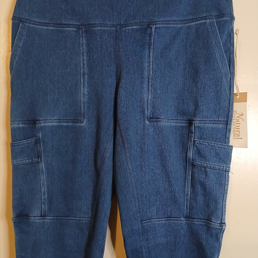 NWT Natural Reflection Women's Medium Utility Leggings in Blue (0381J3) - Picture 3 of 10